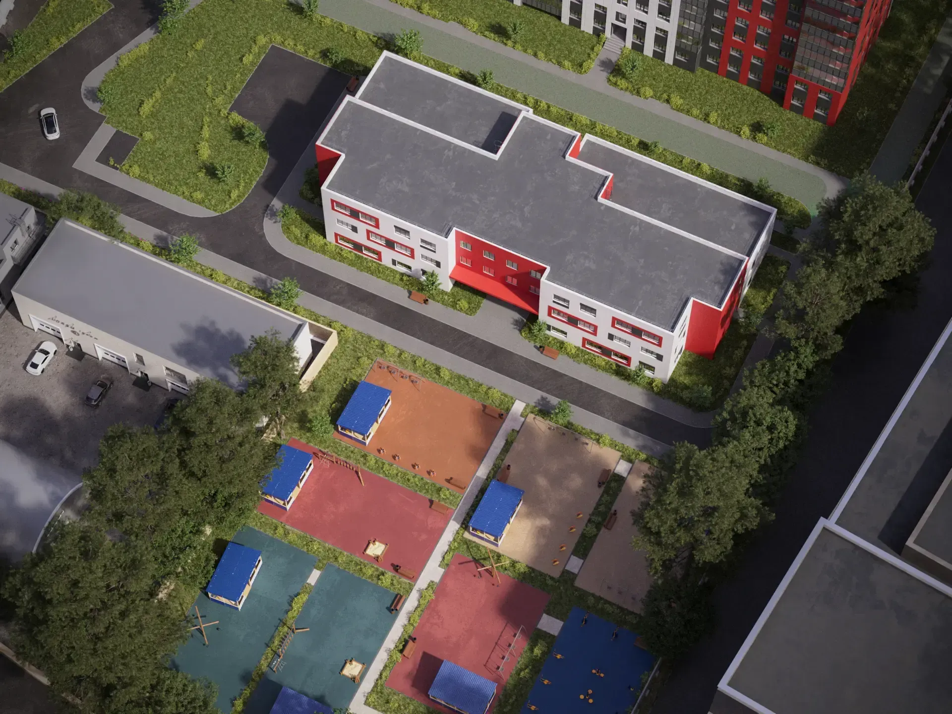 Комплекс апартаментов с автостоянкой и дошкольная образовательная организация на 160 мест изображение 3