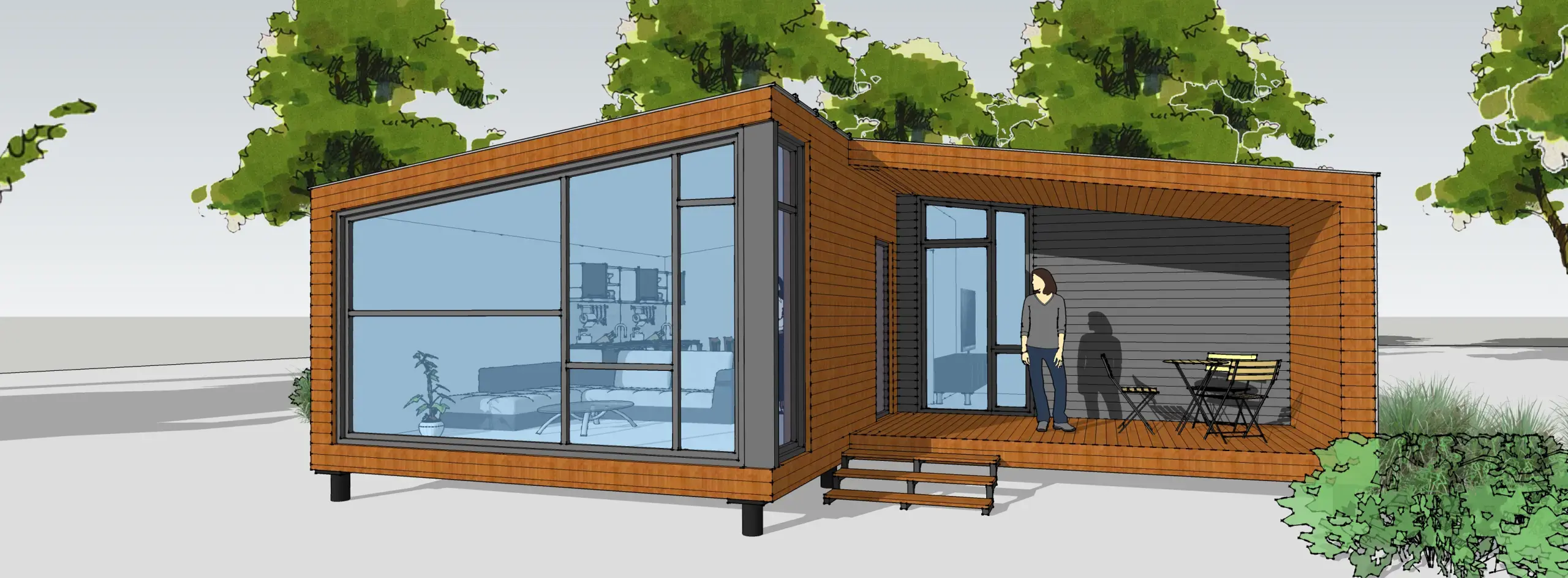 Модульный дом U-House 1 миниатюра 3